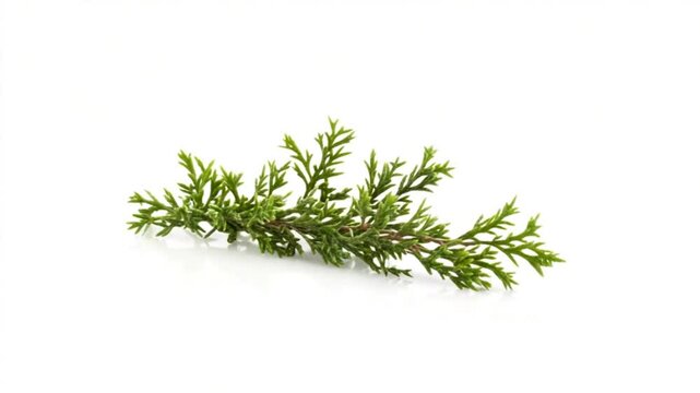 Green branch of juniper