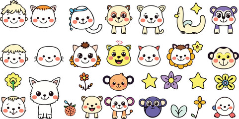 set of funny cats