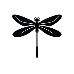 Dragonfly Delicate Vector Silhouette