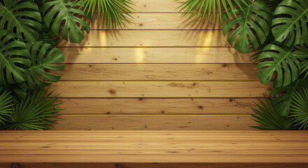 Christmas tree and fir branches decorate a rustic wooden background, perfect for a winter holiday celebration