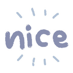 Nice pastel lettering