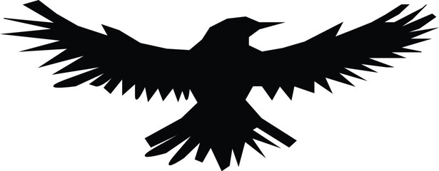 Birds Flight With Open Wings.