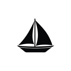 Sailboat Sleek Vector Silhouette