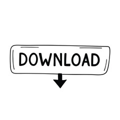 Download Icon with White Background