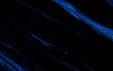 Marble rock texture blue ink pattern liquid swirl paint black dark that is Illustration background for do ceramic counter tile white that is abstract waves skin wall luxurious art ideas concept.