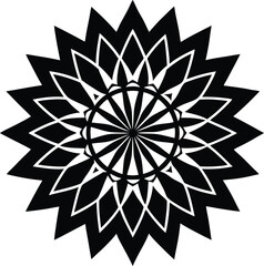 Sacred Circle Mandala Design – Intricate Spiritual Vector Art