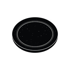 Round Plate Clean Vector Design