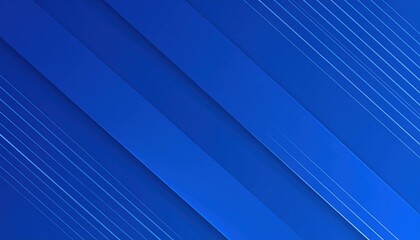 Obraz premium Dynamic blue geometric shapes digital art abstract environment modern design artistic viewpoint visual concept