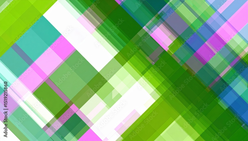 Poster dynamic abstract patterns in green and pink digital art modern environment close-up view vibrant des