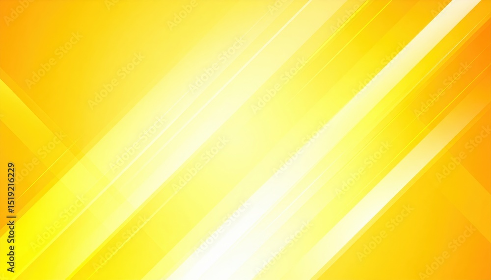 Poster dynamic light rays illuminating a vibrant yellow background abstract art creation digital environmen