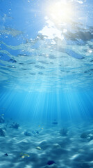 Obraz premium blue water surface