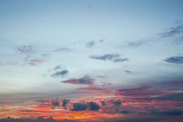 Sunset sky