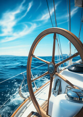 yacht in the sea