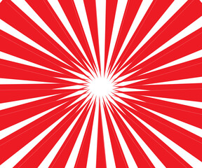 Fototapeta premium large red and white japanese rising sun