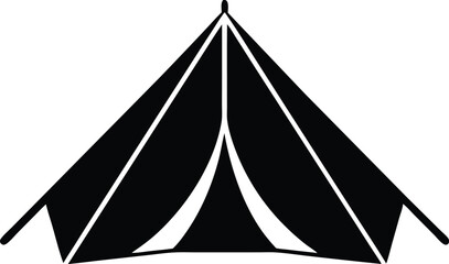  camping tent silhouette vector © Silhouette Vector