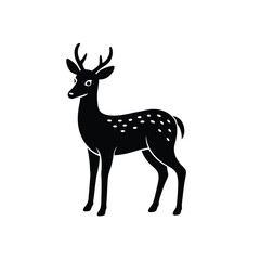 Fototapeta premium Deer Nature Vector Silhouette