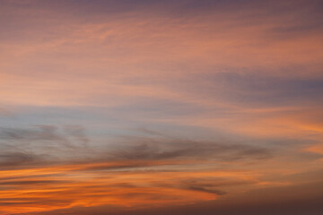 Fototapeta premium Sunset sky and evening glow