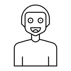 hallucinogen man outline icon