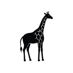 Giraffe Graceful Vector Silhouette