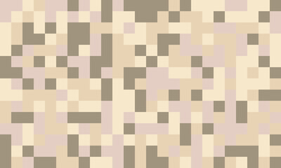 Abstract pixel art background. Neutral earth tones create a calming, minimalist texture ideal for website design, presentations, or as a subtle pattern.