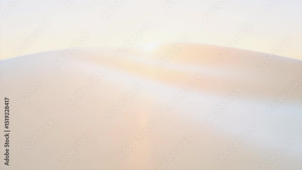 Poster 穏やかな砂丘の風景に光る太陽の光 抽象的な砂のテクスチャ背景 砂漠の環境でシンプルな形状とミニマルなデザイン