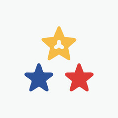 Obraz premium Star icon fully editable vector template
