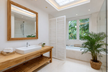 Modern Indonesian Bathroom Design Bright, Clean, and Minimalist