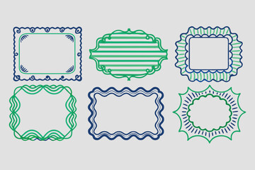 Bohemian Style Icon Set Hand Drawn Vector Graphics