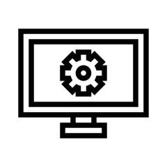 Computer Monitor with Settings