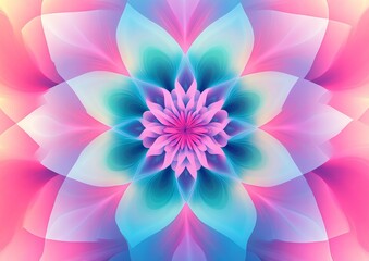 Obraz premium A colorful flower with blue, pink and white petals