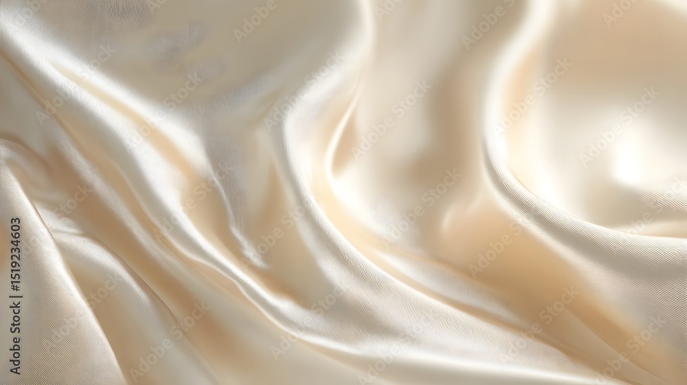 Fototapete luxurious and elegant fabric with a smooth satin like texture in subtle beige and cream tones accent
