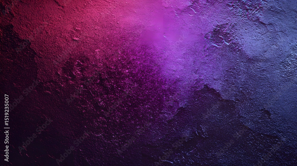Aufkleber Vibrant and moody abstract background featuring a gradient of dark purple and fuchsia colors with a visually striking gritty and grainy textured surface