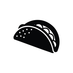 Taco Flavorful Vector Silhouette