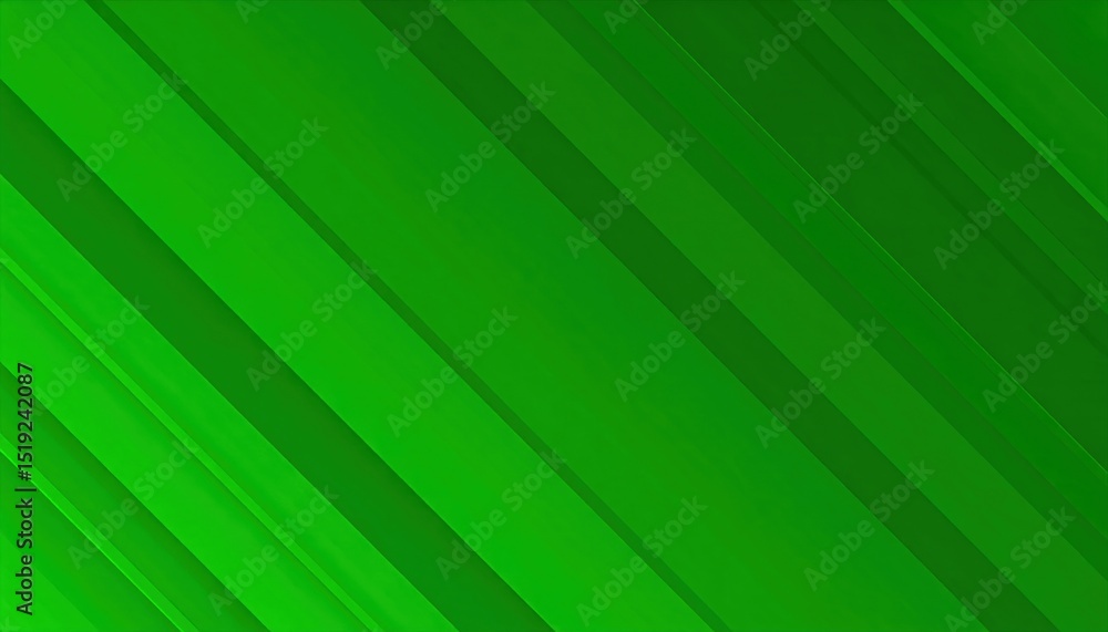 Aufkleber dynamic green diagonal lines abstract art digital creation modern design vibrant environment artisti