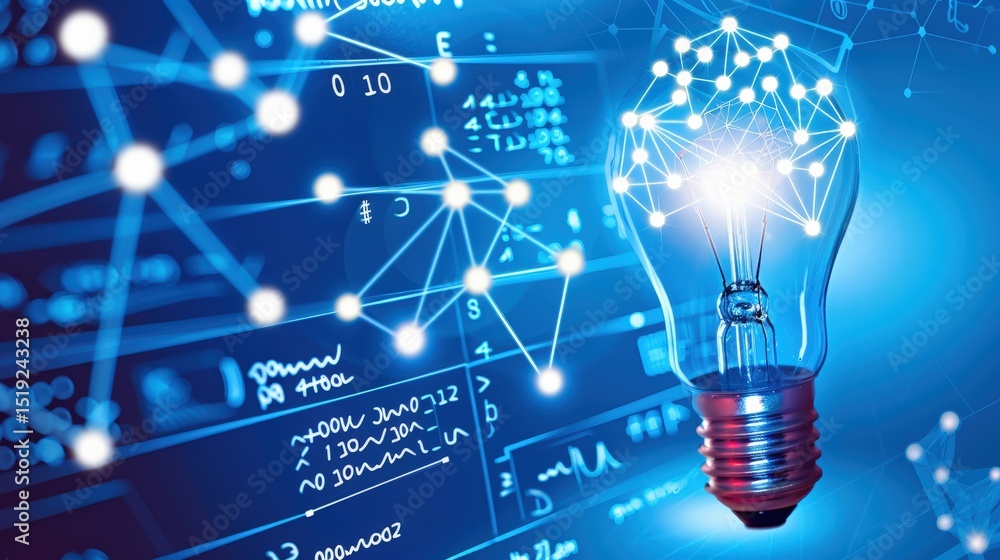 Poster innovative ideas spark creativity digital space graphic design high-tech environment close-up view c