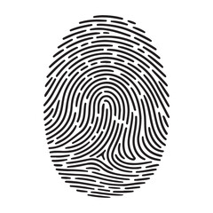 Set fingerprint scanning icon sign &ndash; stock Fingerprint scanning icon sign