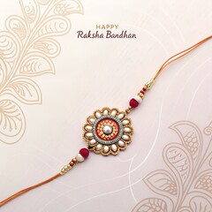 Happy Raksha Bandhan Indian festival celebration cultural background