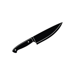 Knife Sharp Vector Silhouette