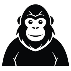 Fototapeta premium Simple Orangutan Vector Icon