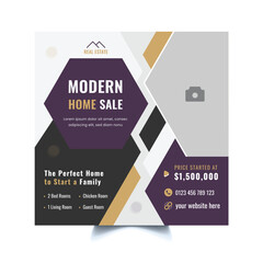 Real estate social media post template