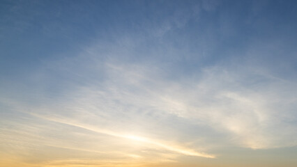 Obraz premium Sunset sky and evening glow