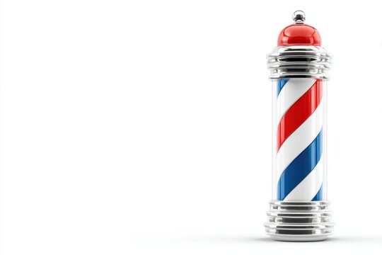 Barber shop pole striped classic decoration - Powered by Adobe