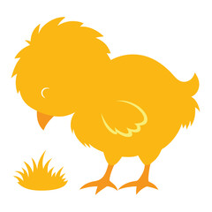 Cute Animals Silhouette & Line Vector