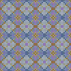 Seamless knitted fabric pattern Geometric fabric pattern ideas	