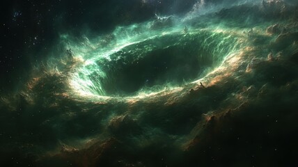 Obraz premium Deep Space Nebula Vortex Portal space nebula vortex portal cosmos universe galaxy black hole fantasy