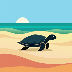 Cute Animals Silhouette & Line Vector