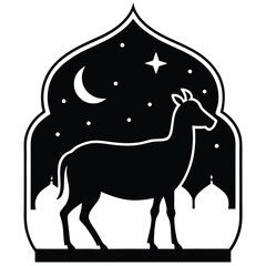 eid al adha silhouette