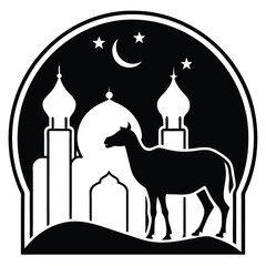 eid al adha silhouette