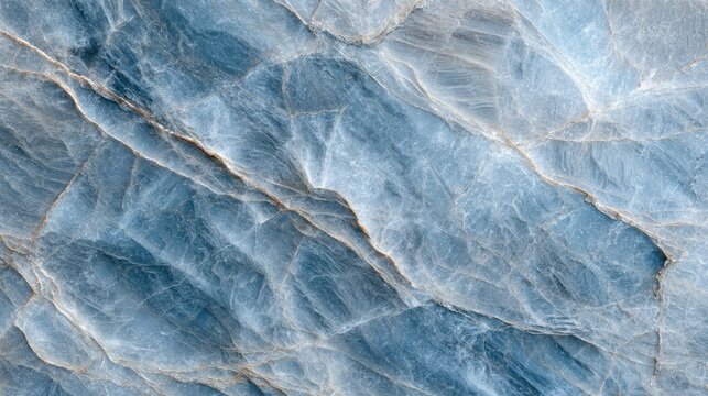 Ocean blue quartzite surface with fine cracks high detail realism