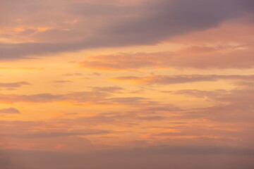 Sunset sky and evening glow
